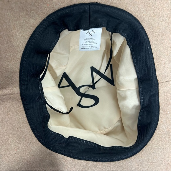 ASN Harper Wool Blend Adjustable Oatmeal tan Lined Boho Hat - Picture 7 of 7